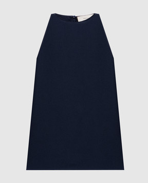Loulou de Saison Синій топ CAMI із шовку CAMI