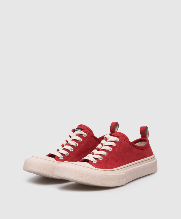 Ann Demeulemeester Червоні замшеві кеди Halli B0014098LT199 зображення 2