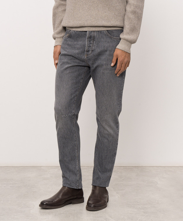 Brunello Cucinelli Серые джинсы M229PX1290 изображение 3