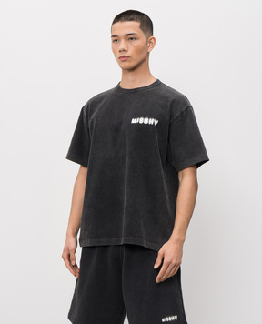 Misbhv Чорна футболка з принтом логотипа 230M106