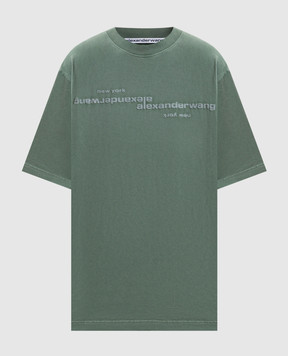 Alexander Wang Зеленая футболка с принтом логотипа UCC3261926w