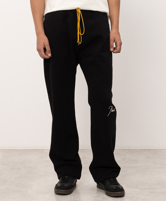 Rhude Черные утепленные джоггеры RHPF26SP02012 изображение 3