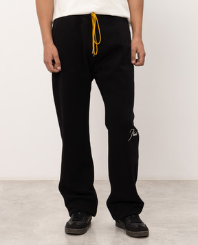 Rhude Черные утепленные джоггеры RHPF26SP02012
