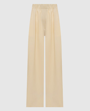 Jil Sander Бежевые брюки из шерсти J02KA0383J40171