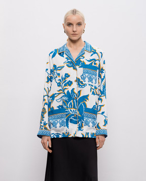 Etro Біла сорочка в квітковий принт WRIA010099SPSI9