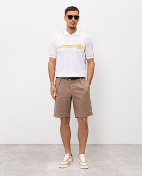 Stefano Ricci Коричневі шорти з льоном M1T6100180LCTL1U