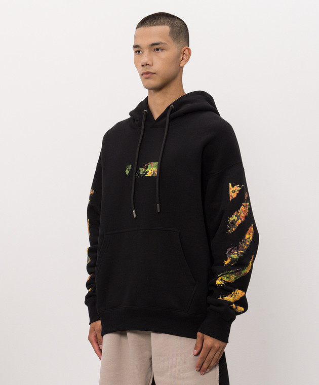 Off-White Черные худи с Spices Arrow принтом 44MBB085F26F004 изображение 3