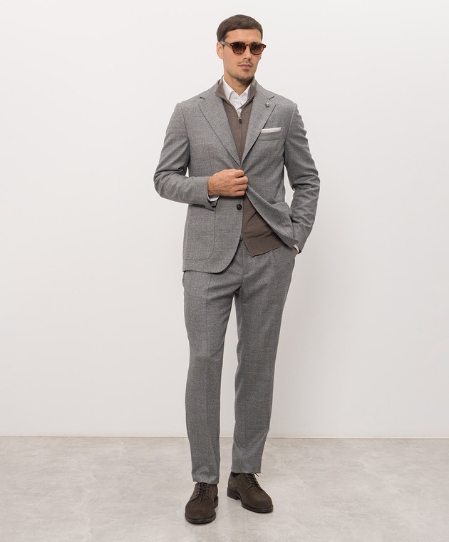 Cashmere&Whiskey Кардиган коричневого кольору з кашеміру MU867A1312525R зображення 2