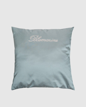 Blumarine Home Голубая декоративная подушка с кристаллами 60х60 H0000210017