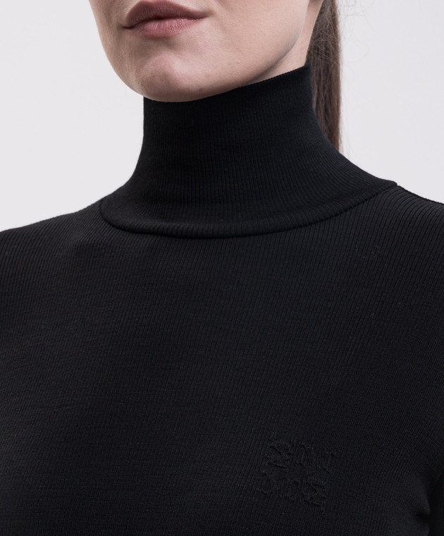 Max Mara Черный гольф CONO из шерсти MXMCONO изображение 5