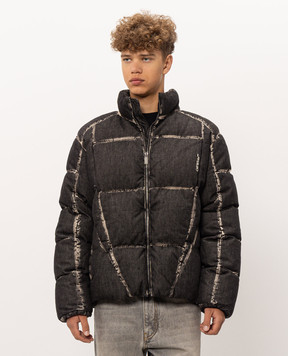 Off-White Серая куртка Bookish Racing 44MED06DF26D001
