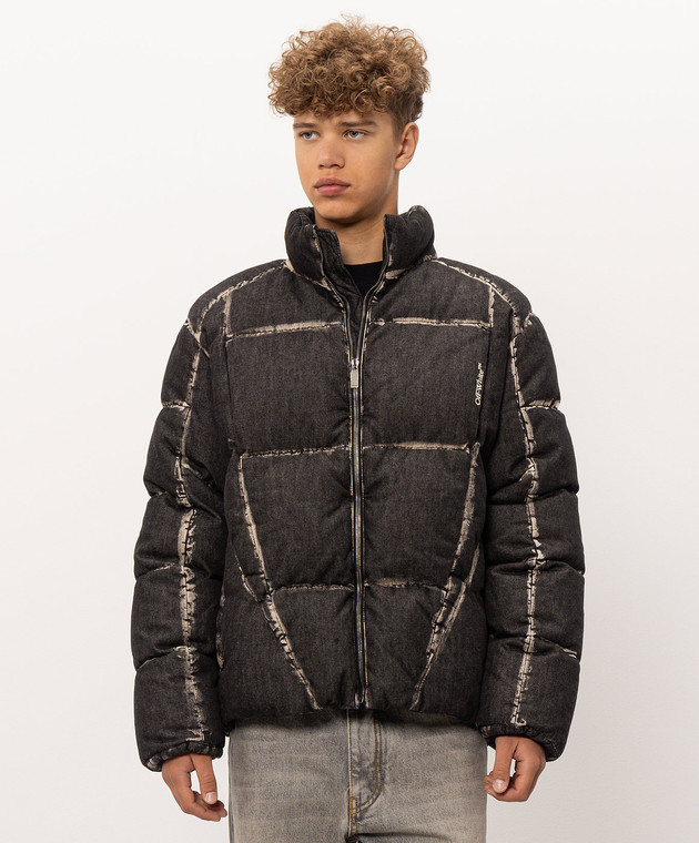 Off-White Сіра куртка Bookish Racing 44MED06DF26D001 зображення 3