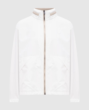Brunello Cucinelli Белая ветровка с нашивкой эмблемы MB4227719