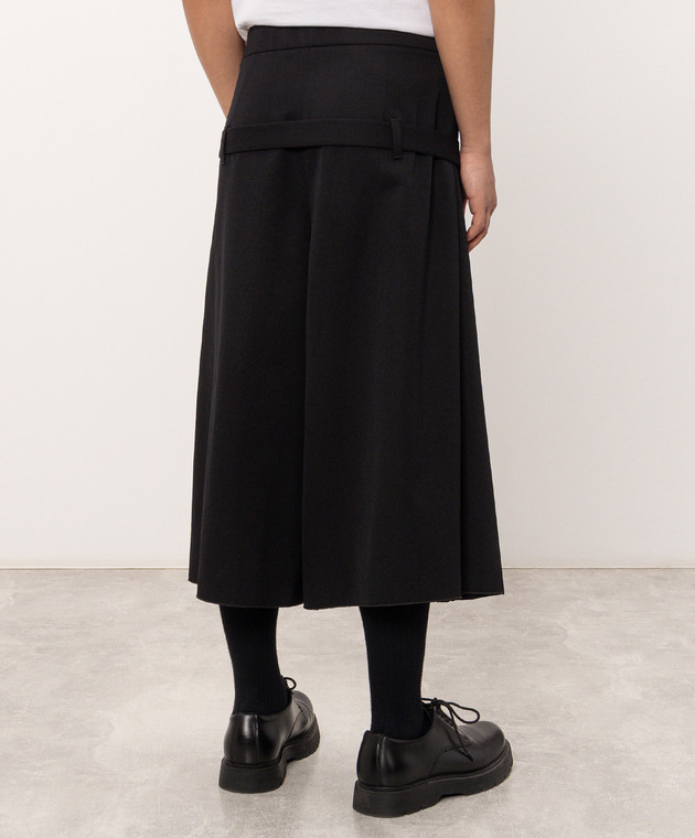 Ann Demeulemeester Черные кюлоты Jeppe из шерсти B0014459FA761 изображение 4