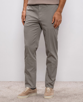 Brunello Cucinelli Серые брюки M289LI1770
