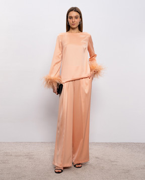 Twinset Рожеві штани прямого крою 261TP2391