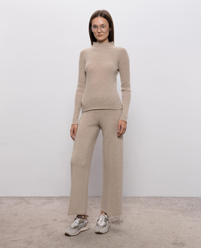 Twinset Бежеві штани з люрексом 262TT3072