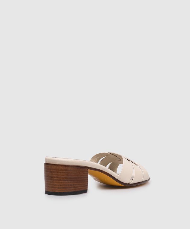 Doucal's Кожаные мюли цвета айвори DD8882EDITUF073 изображение 3