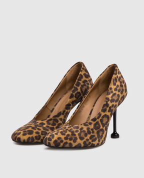 Babe Pay Pls Коричневые замшевые туфли в принт 211927ZA