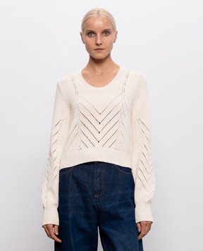 Twinset Бежевый свитер с шерстью 262TP3192