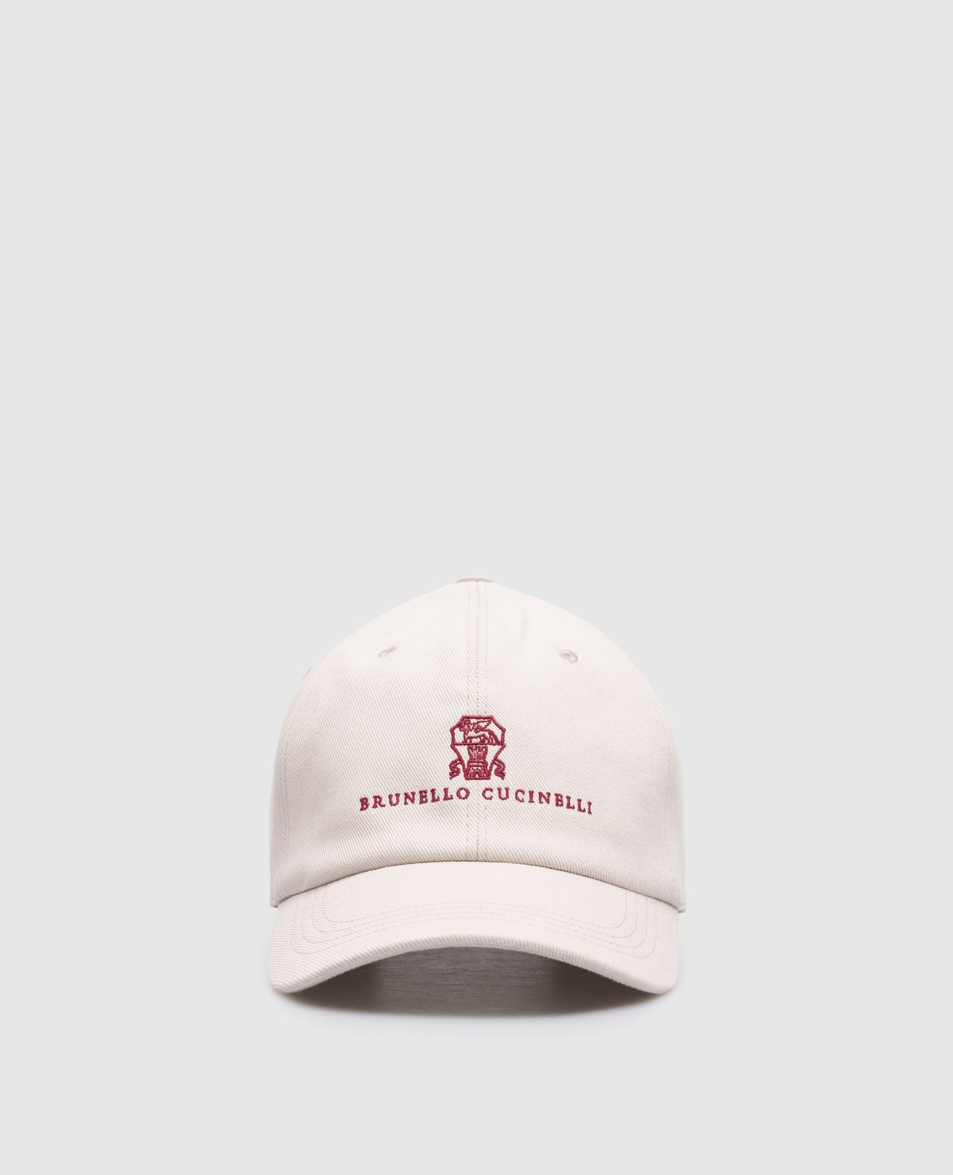 Бежевая кепка с логотипом