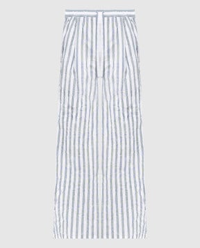 Dolce&Gabbana Білі піжамні штани в смужку GP1N9TFRMD9