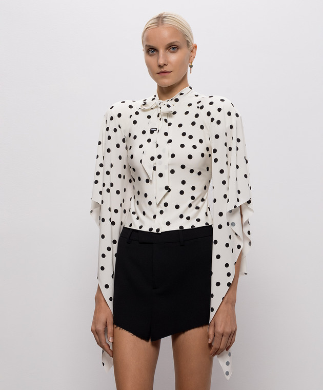 Vetements Біла блуза в горох WH27BL133WD зображення 3