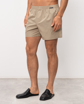 Dolce&Gabbana Бежеві труси-боксери вільного крою M3A12TON0ED