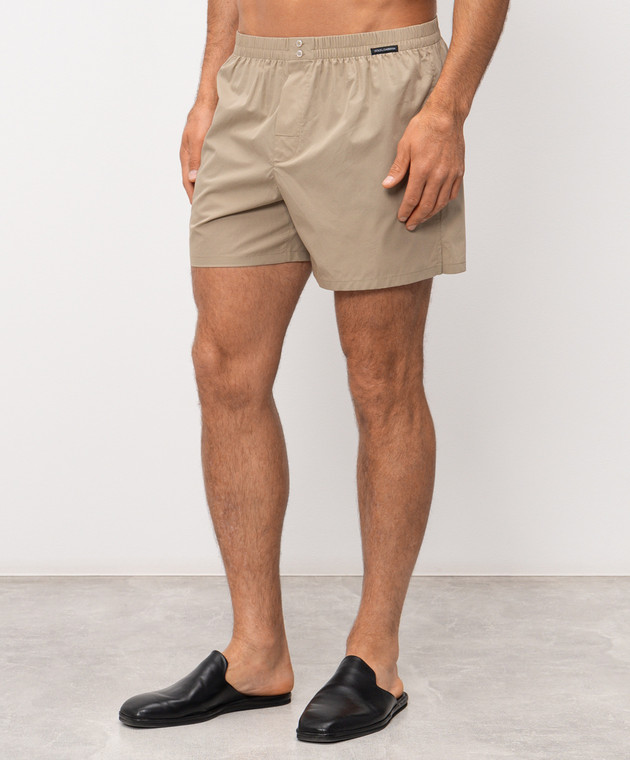 Dolce&Gabbana Бежеві труси-боксери вільного крою M3A12TON0ED зображення 2