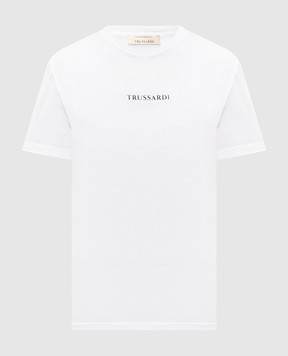 Trussardi Біла футболка з принтом G0698000164NMTS17J16