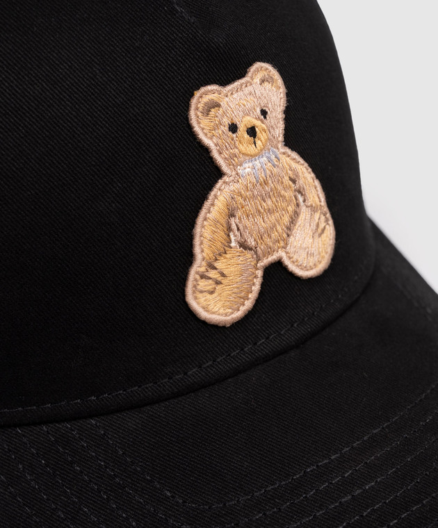 Palm Angels Чорна кепка Bear PWLB032S26FAB006 зображення 4