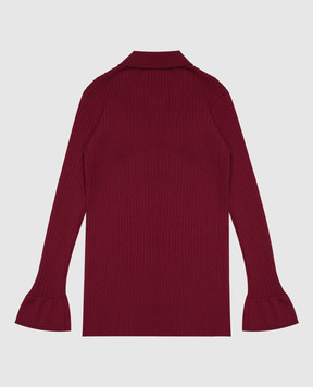 Dolce&Gabbana Детский бордовый кардиган из шерсти L5KWNLJDVIX812+