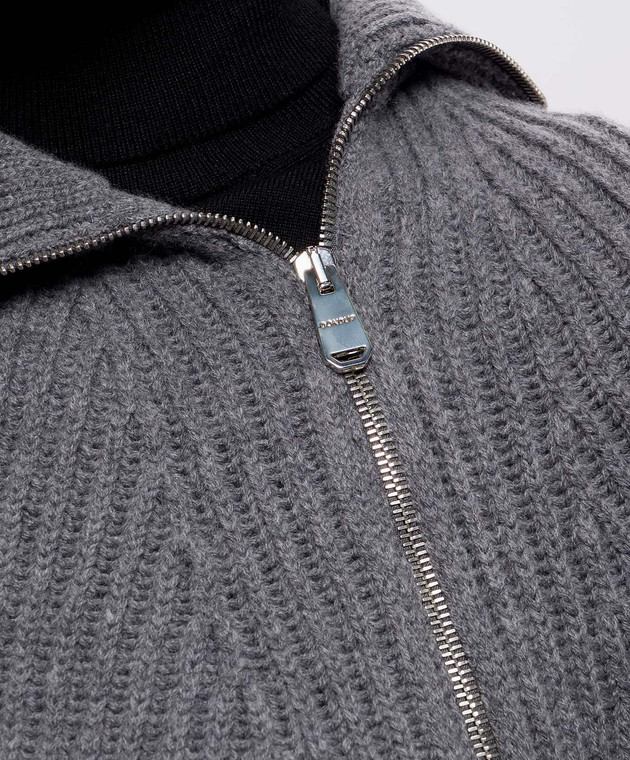 Dondup Серый кардиган из шерсти DT453M01028D002 изображение 5