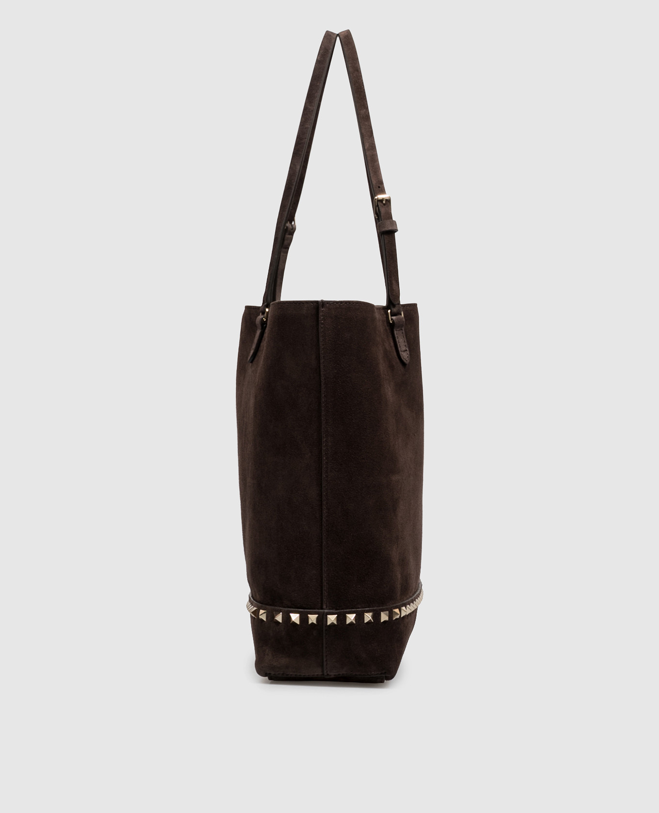 Valentino Коричневая замшевая сумка-тоут 9W2B0T74KQQ изображение 6