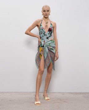 La DoubleJ Зеленый купальник в принт SWI0036LYC001ZOF05