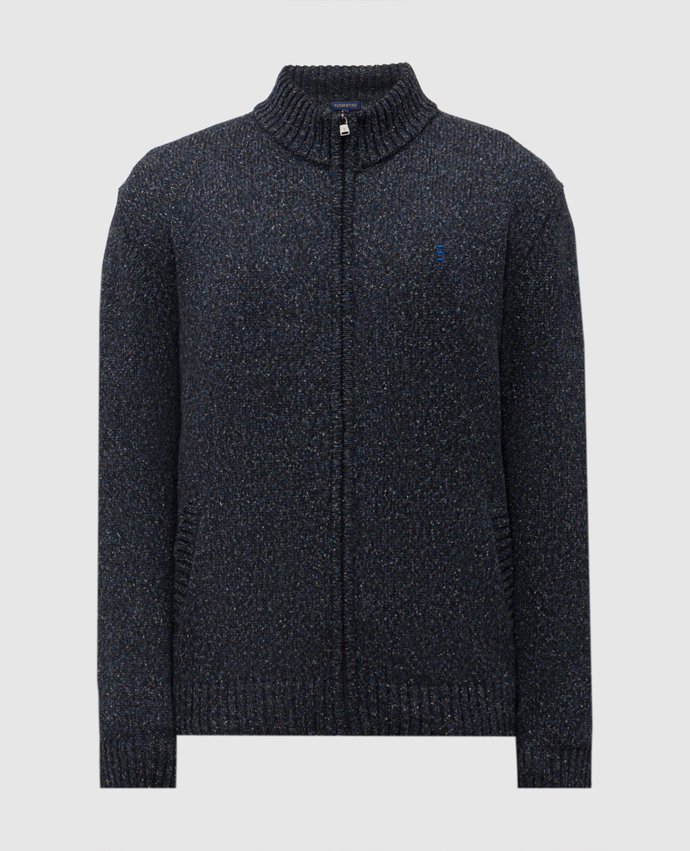 

Синий кардиган с шерстью мериноса и шелком, Кардиганы