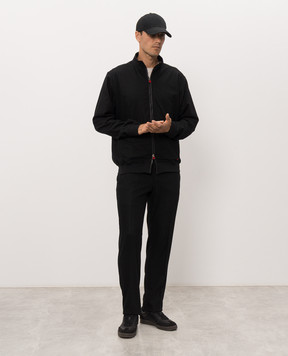 Kiton Черные брюки из шерсти и кашемира UPN01K0145I