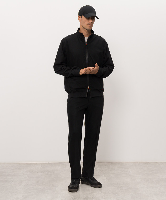 Kiton Чорні штани з вовни і кашеміру UPN01K0145I зображення 2