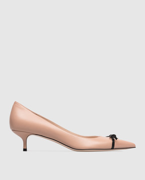 Valentino Розовые кожаные туфли Bepointy 8W2S0LQ0DAL