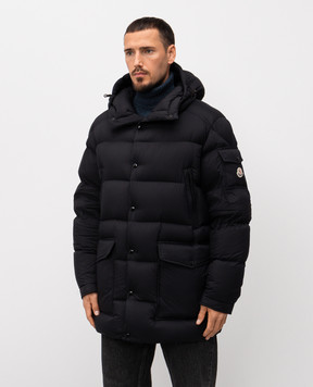 Moncler Черный пуховик Bretagne K20911C00014597YD