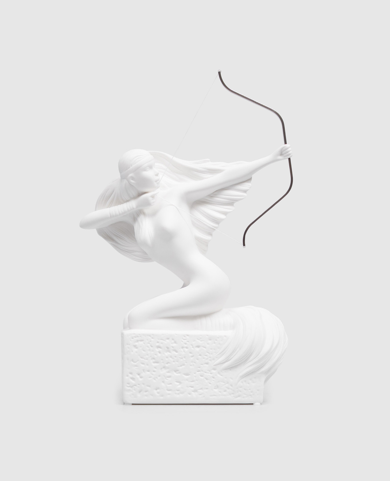 

Декоративная белая фарфоровая статуэтка Zodiac Sagittsrius woman, Белый, Декор
