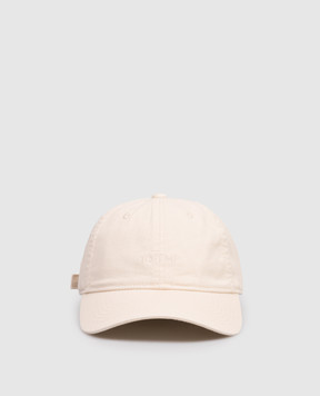 Toteme Бежева кепка з вишивкою логотипа 262WSH1556FB0173