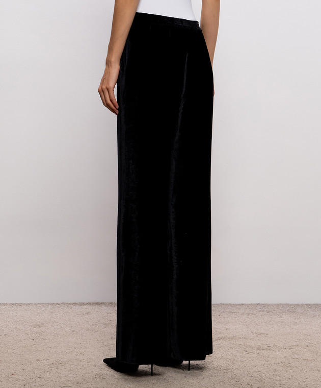Etro Черные бархатные брюки WREA001499TCD01 изображение 4