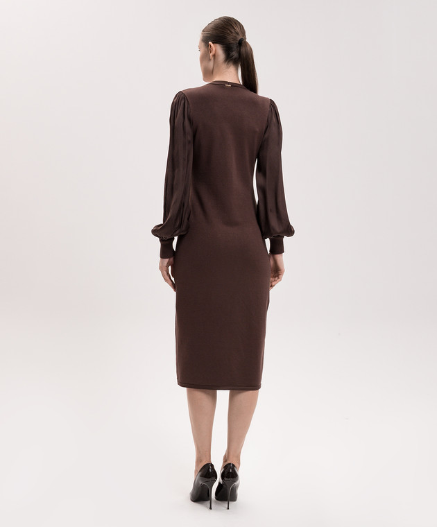 Twinset Коричневое платье 262TT3360 изображение 4