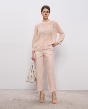 Peserico Рожеві штани з відворотами A04576J001953