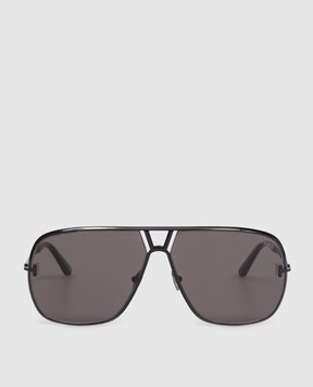 Tom Ford Чорні сонцезахисні окуляри Stavros FT1204