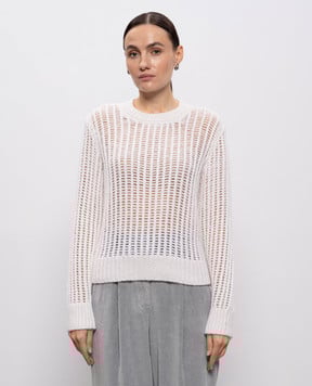 Peserico Білий светр з вовною альпаки S99400F0309216