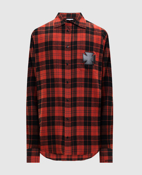 Vetements Червона сорочка в клітинку ME76FS056BRm