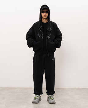 Vetements Черная спортивная куртка с принтом MH27ZU190Bm