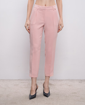 Twinset Рожеві штани з логотипом 261AP2275